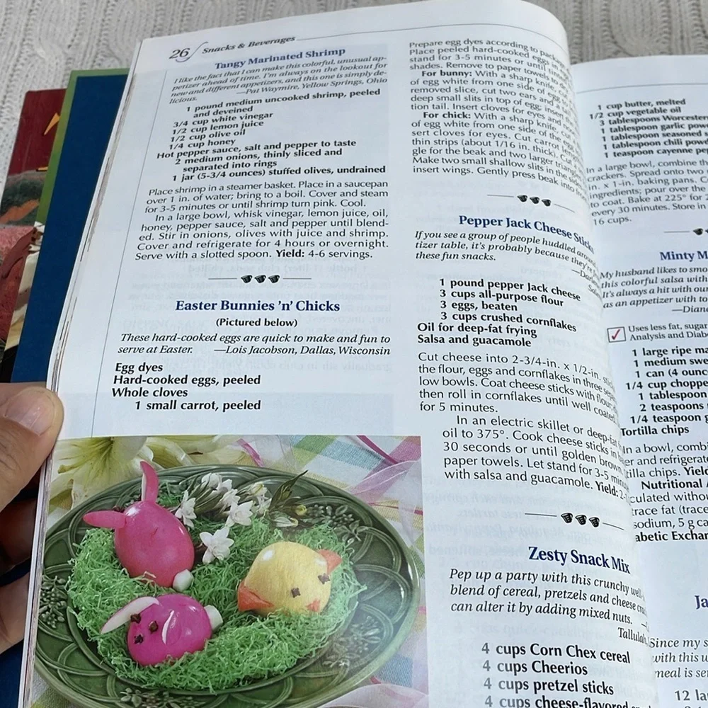 Taste of Home hardback cookbooks. ‘02 & ‘05. Annual recipes colored pics family